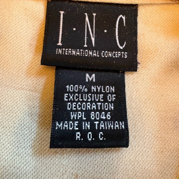 INC International Concepts Animal Print Brown & Cream Button-Down Shirt - Picture 5 of 5